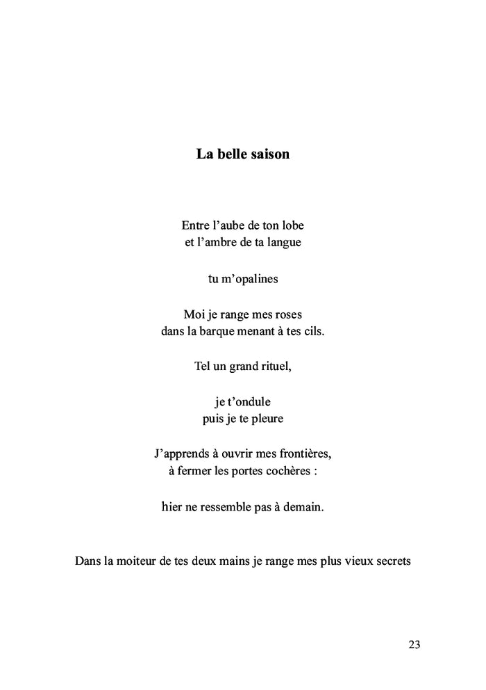 Le parfum des fleurs