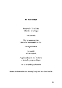 Le parfum des fleurs