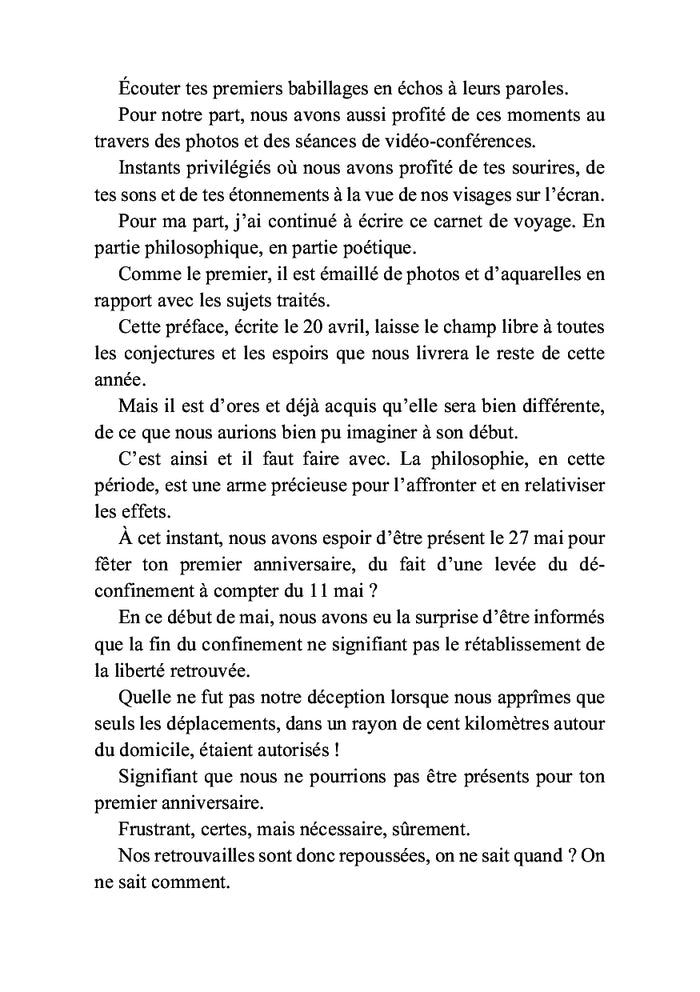 Carnet de voyage d'un enfant écrit par son grand-père