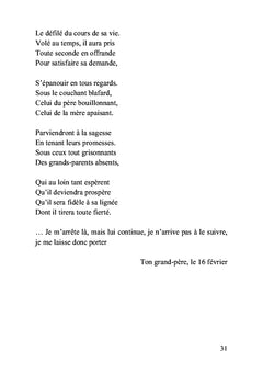 Carnet de voyage d'un enfant écrit par son grand-père