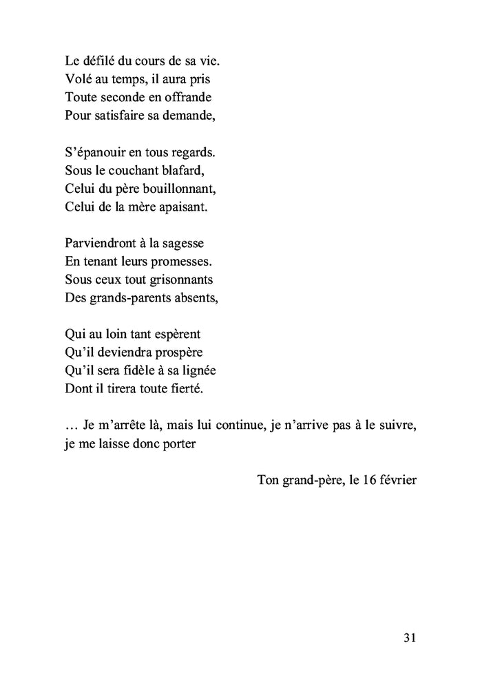 Carnet de voyage d'un enfant écrit par son grand-père