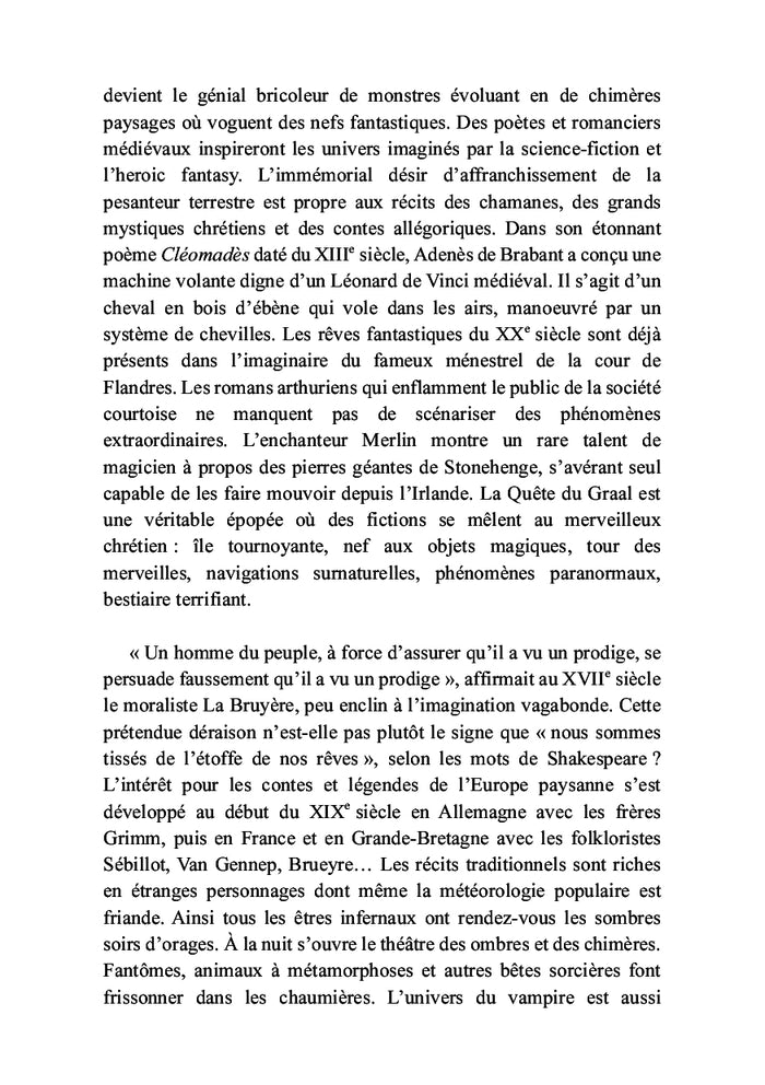 Les littératures fantastiques en Europe