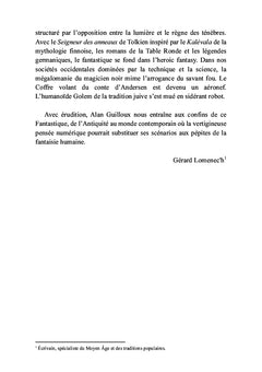 Les littératures fantastiques en Europe