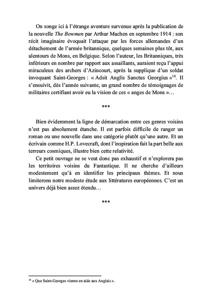 Les littératures fantastiques en Europe