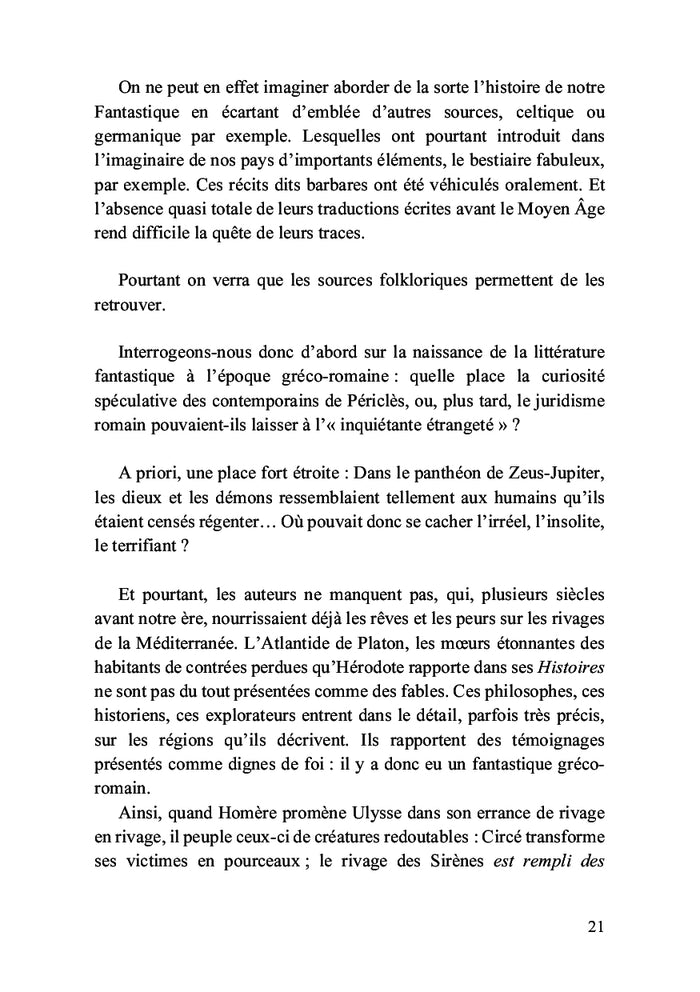 Les littératures fantastiques en Europe