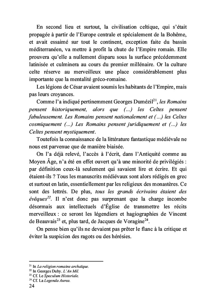 Les littératures fantastiques en Europe