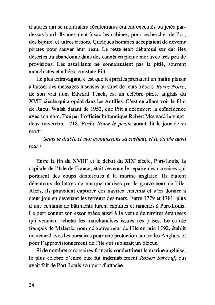 Pitt contre les pirates de l'île Bonaparte