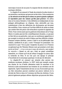 La science les miracles et les Évangiles