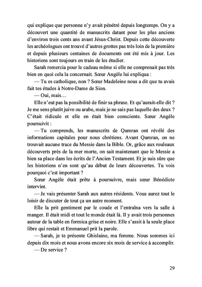 Sarah et le rameau d’olivier