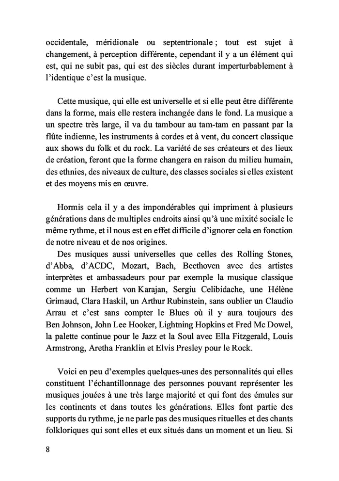 Des rythmes, un rythme, le rythme