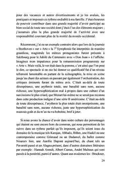 Des rythmes, un rythme, le rythme