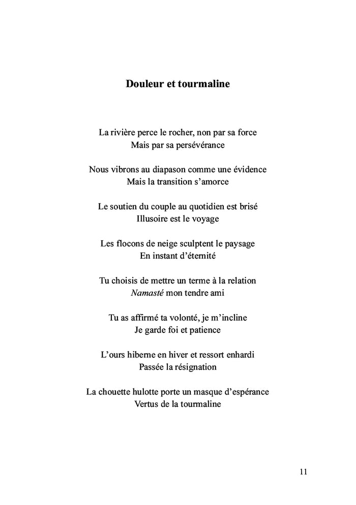 Mes mots durant ton absence