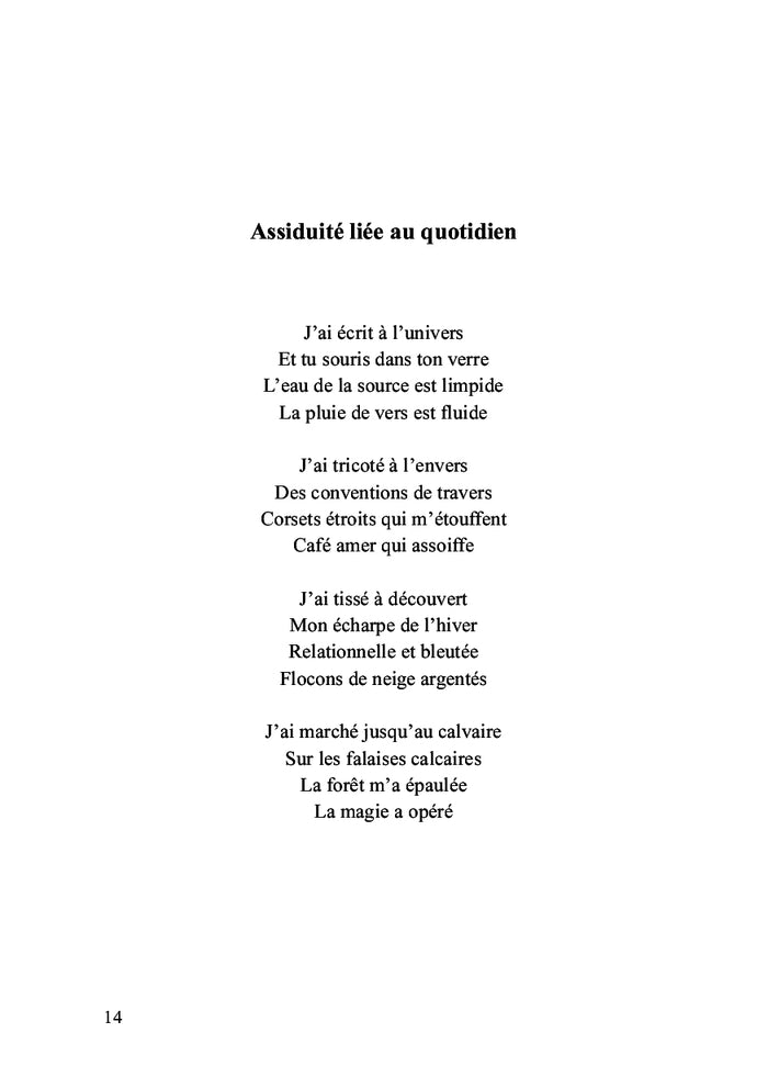 Mes mots durant ton absence