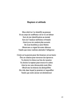 Mes mots durant ton absence