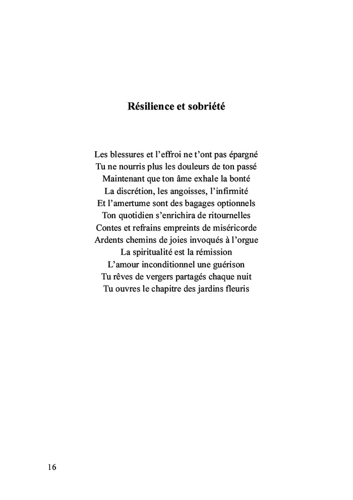 Mes mots durant ton absence