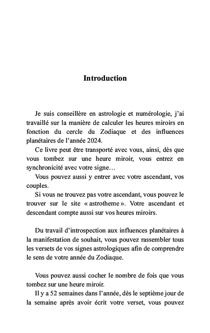Les heures miroirs du zodiaque