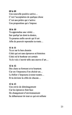 Les heures miroirs du zodiaque