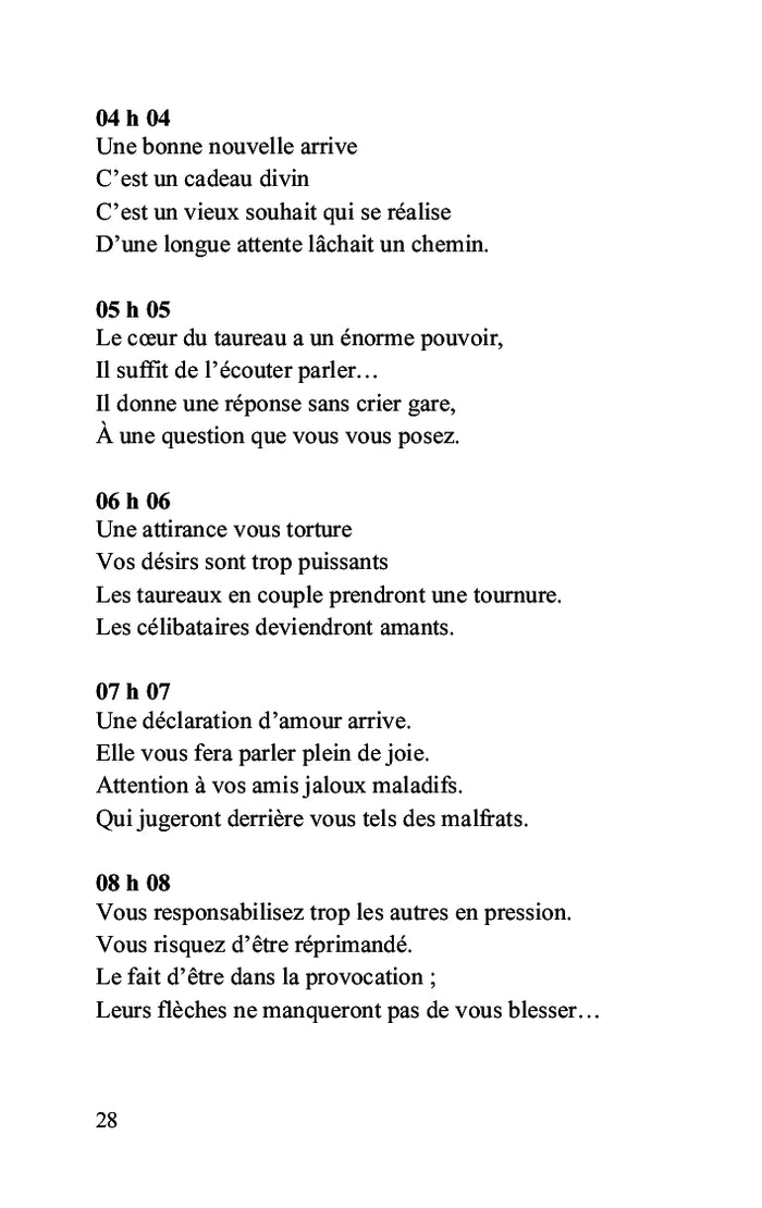 Les heures miroirs du zodiaque