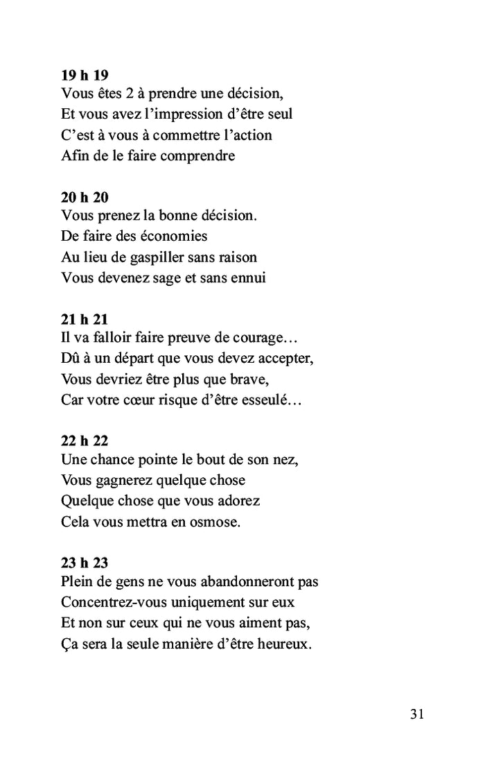 Les heures miroirs du zodiaque