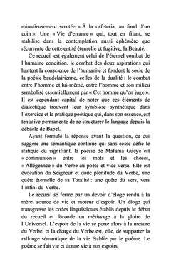 Vers de vie...