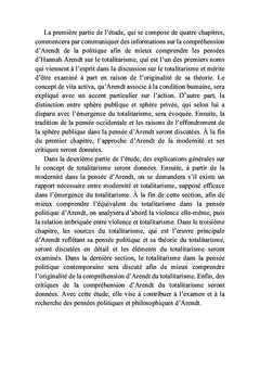 La question du totalitarisme chez Hannah Arendt