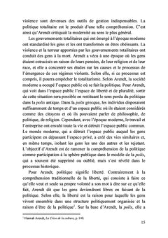 La question du totalitarisme chez Hannah Arendt