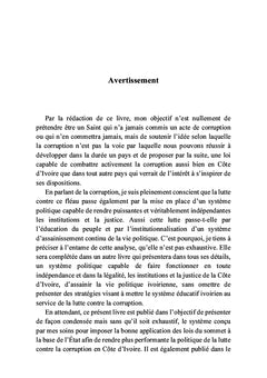 La politique de la lutte contre la corruption en Côte d'Ivoire