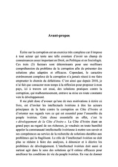 La politique de la lutte contre la corruption en Côte d'Ivoire