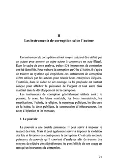 La politique de la lutte contre la corruption en Côte d'Ivoire