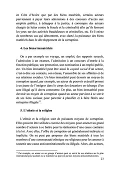 La politique de la lutte contre la corruption en Côte d'Ivoire