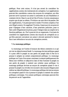 La politique de la lutte contre la corruption en Côte d'Ivoire