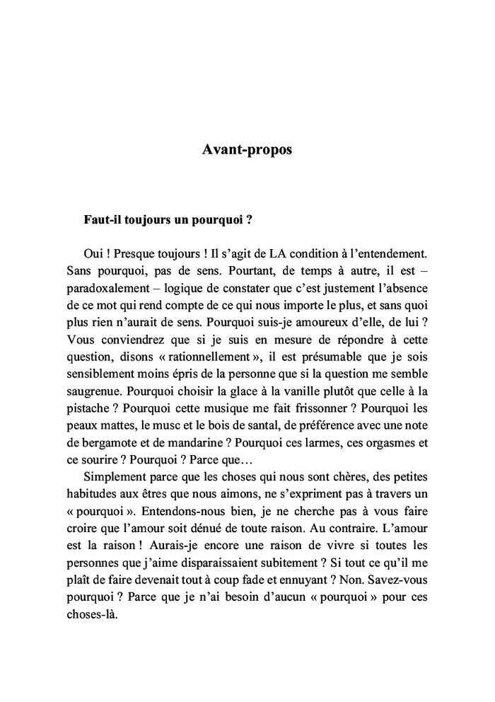 Existence chaotique et champs de coquelicots