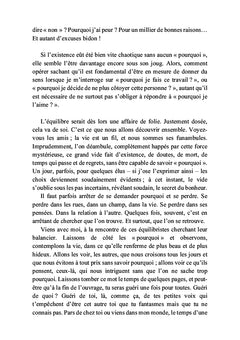 Existence chaotique et champs de coquelicots