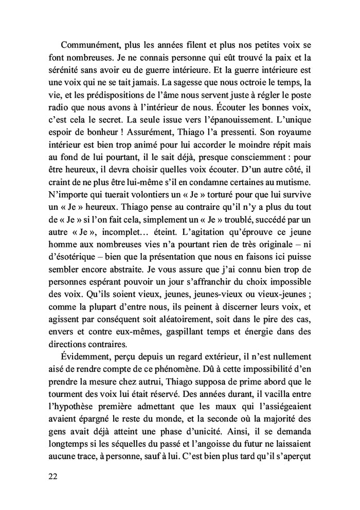 Existence chaotique et champs de coquelicots