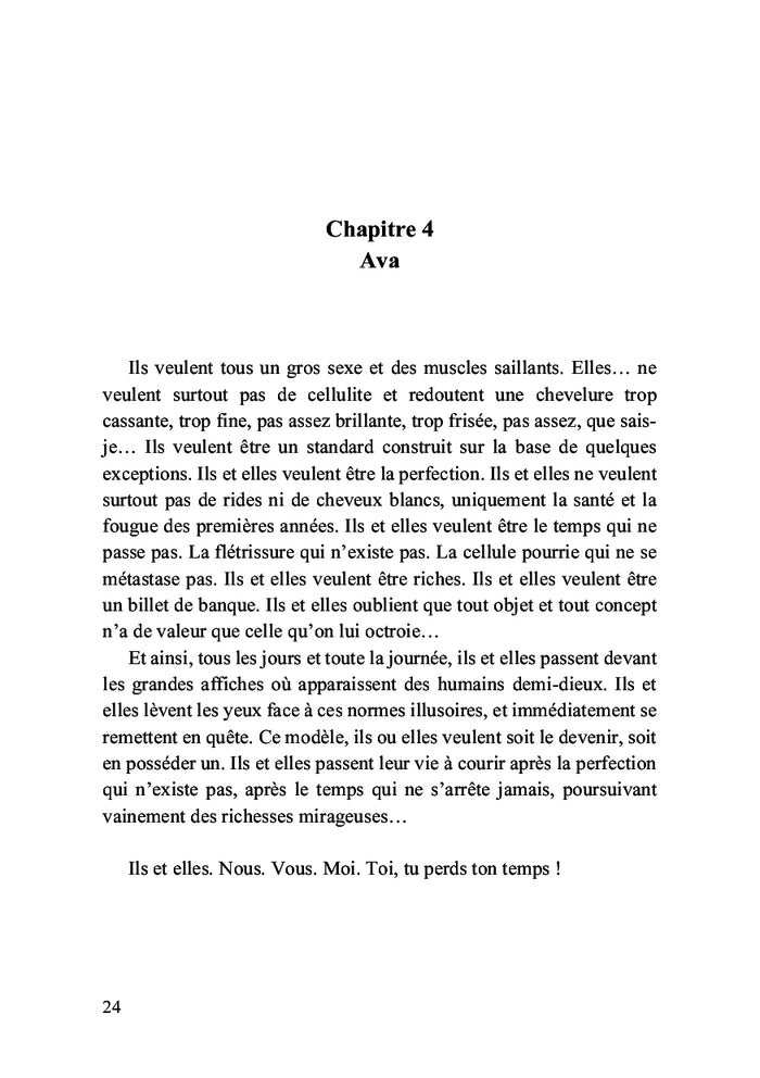 Existence chaotique et champs de coquelicots