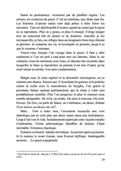 Existence chaotique et champs de coquelicots