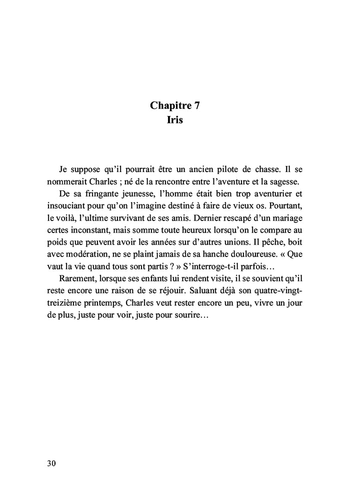 Existence chaotique et champs de coquelicots