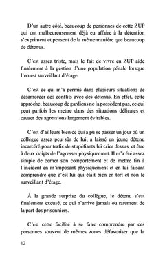 Gardien de prison et jeune de ZUP