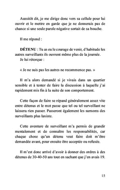 Gardien de prison et jeune de ZUP