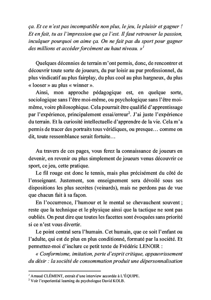 1 court, 1 cours, 1 coup