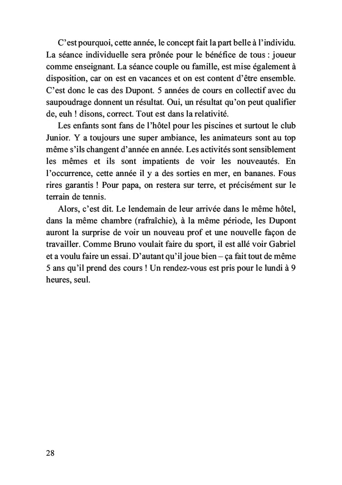 1 court, 1 cours, 1 coup