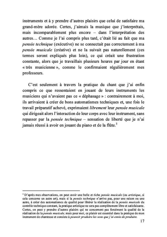 Je pense, donc je chante