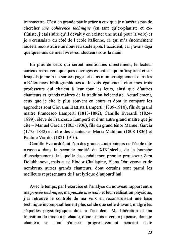 Je pense, donc je chante