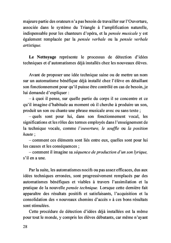 Je pense, donc je chante