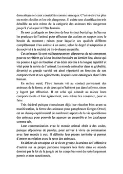 Le bestiaire