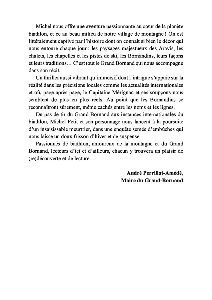 Un biathlète dans le viseur