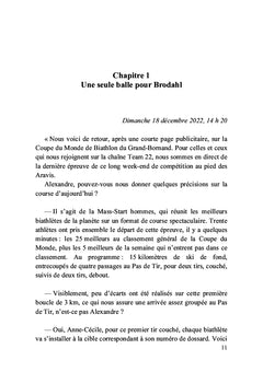 Un biathlète dans le viseur
