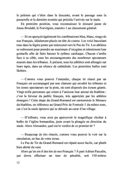 Un biathlète dans le viseur