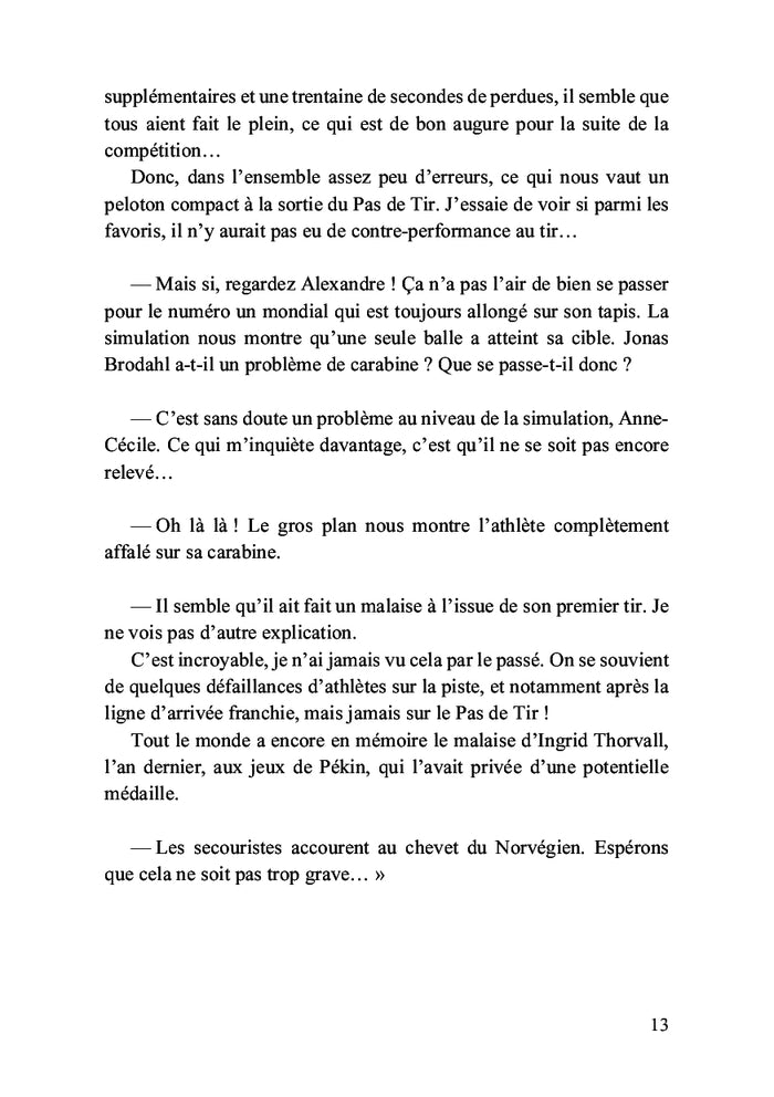 Un biathlète dans le viseur