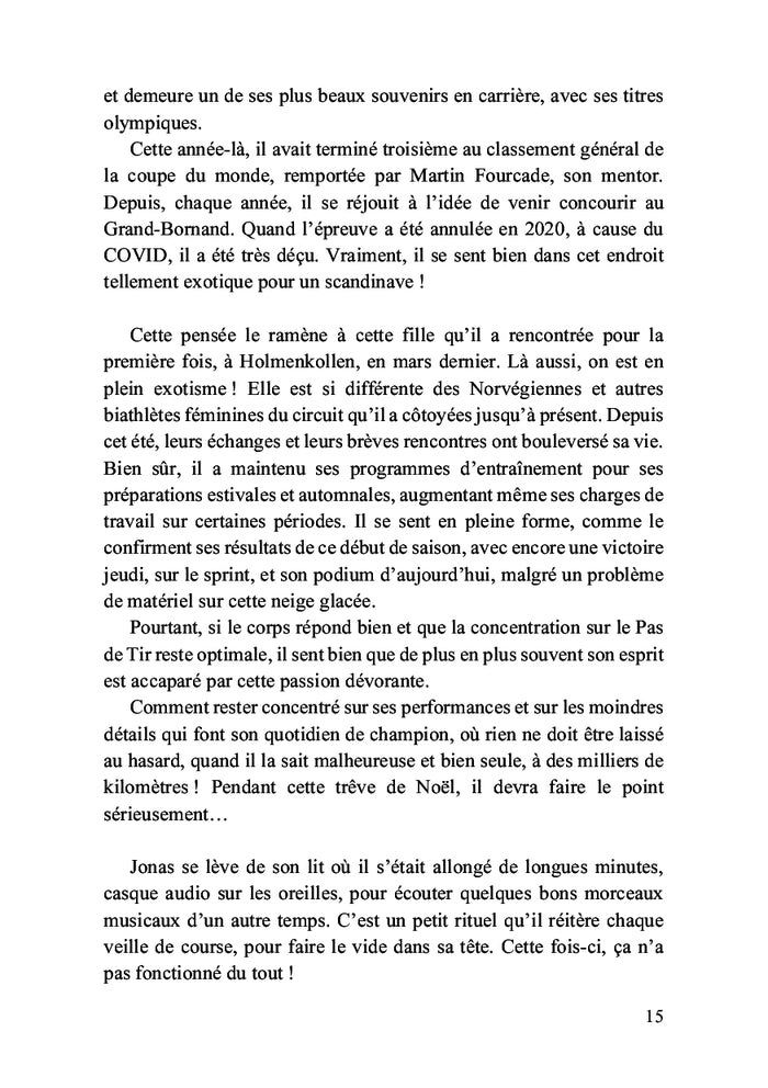 Un biathlète dans le viseur